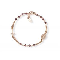 Bracciale Amen Donna Rosari in Argento Cristallo BRORVI3 - BRORVI3
